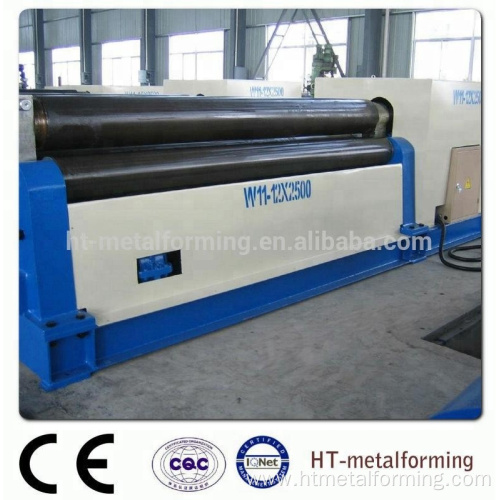 W11 Sheet metal roller machine three roller Metal rolling machine bottom bending plate